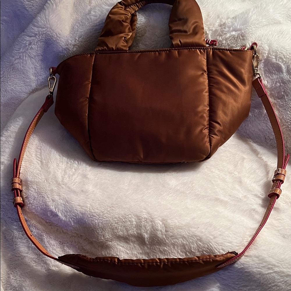 Caraa Brown Shoulder Bag with Adjustable Strap